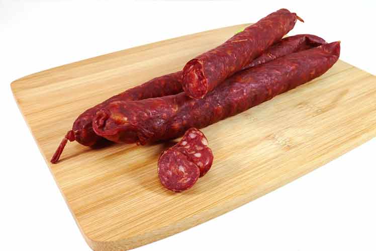 Komkommersalade met chorizo